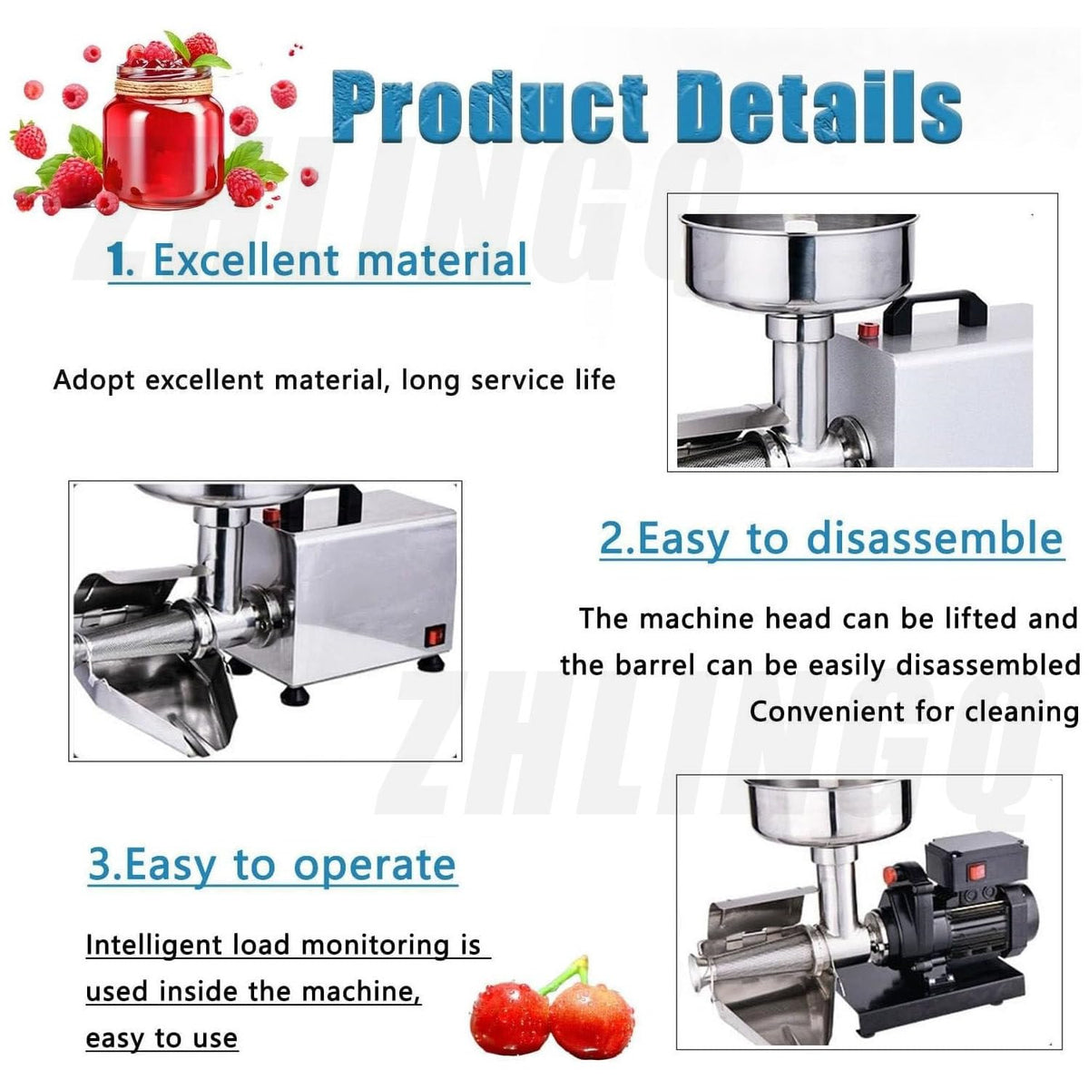 450W Electric Sauce Maker with Funnel & Trough R494