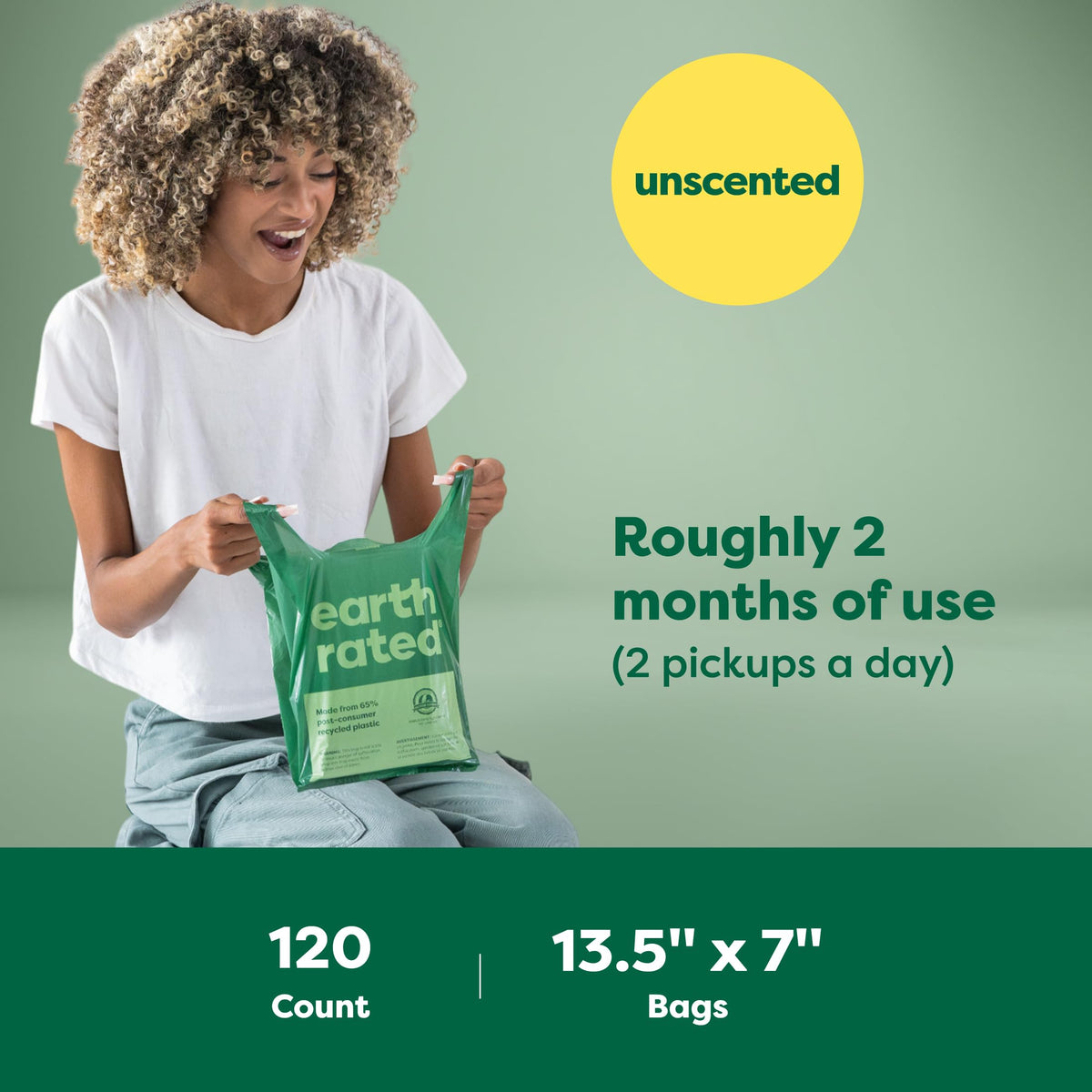 120 Leak Proof Unscented Dog Poop Bags M27780