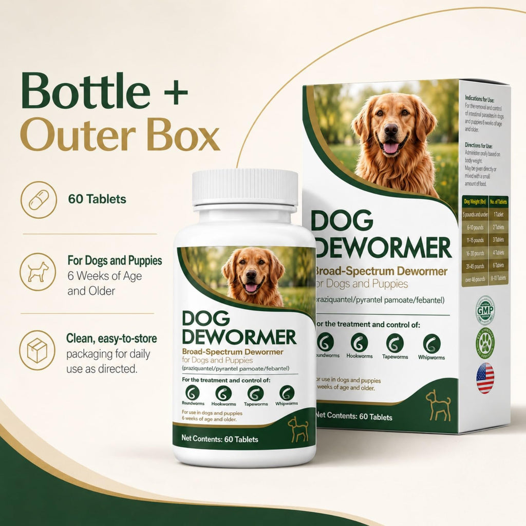 Dewormer for Dogs, 60 Tablets T84853