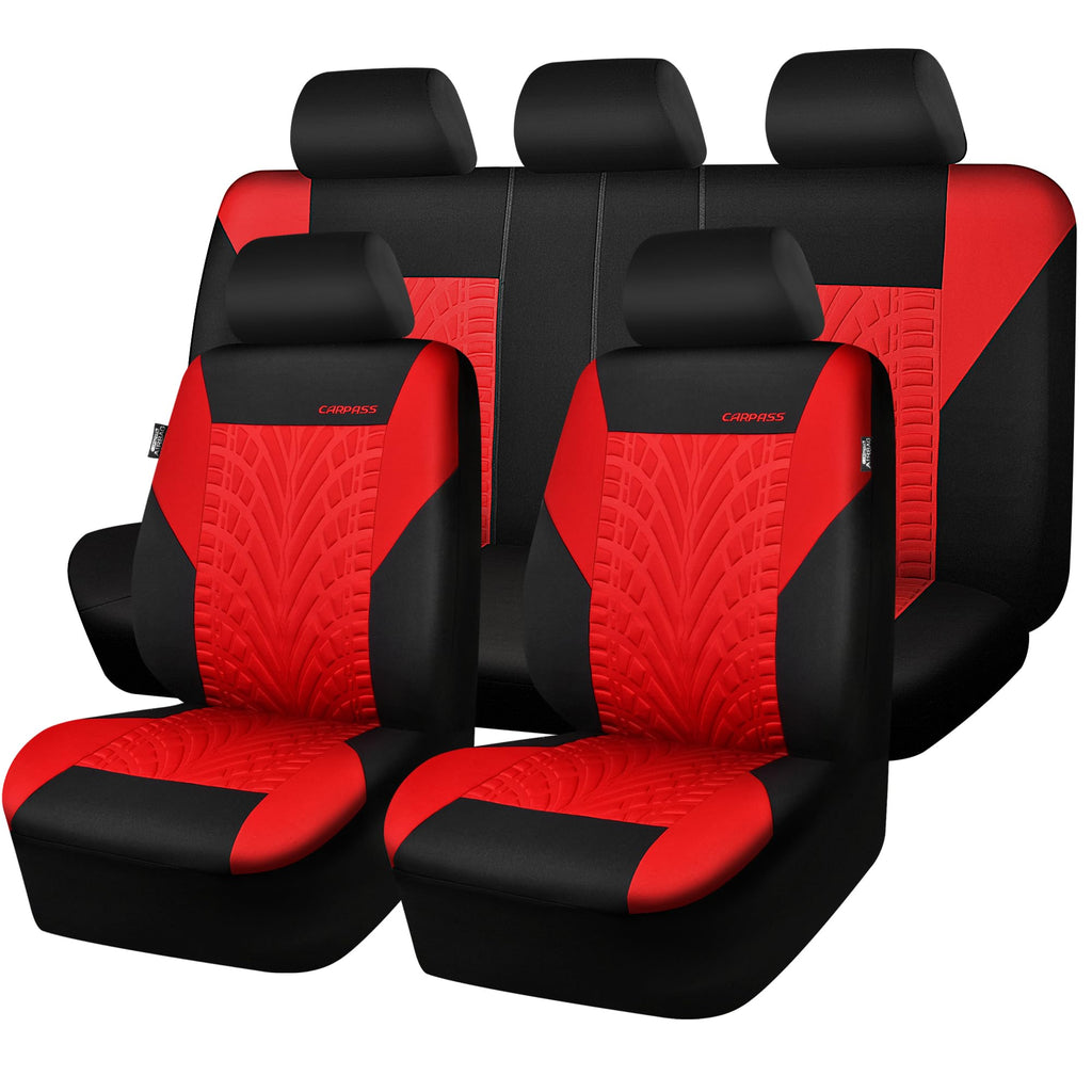 Car Seat Covers Full Sets Black Red L62570