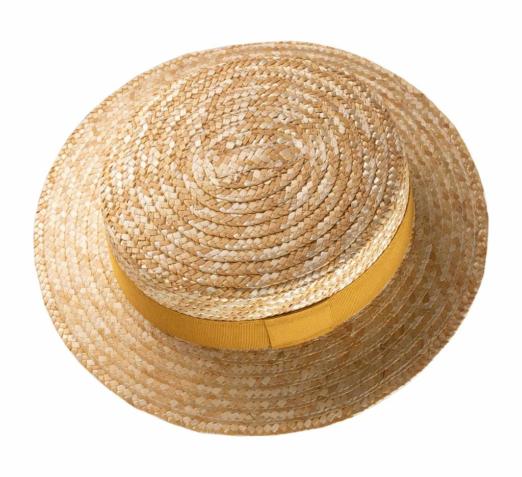 Straw Boater Hat F6957