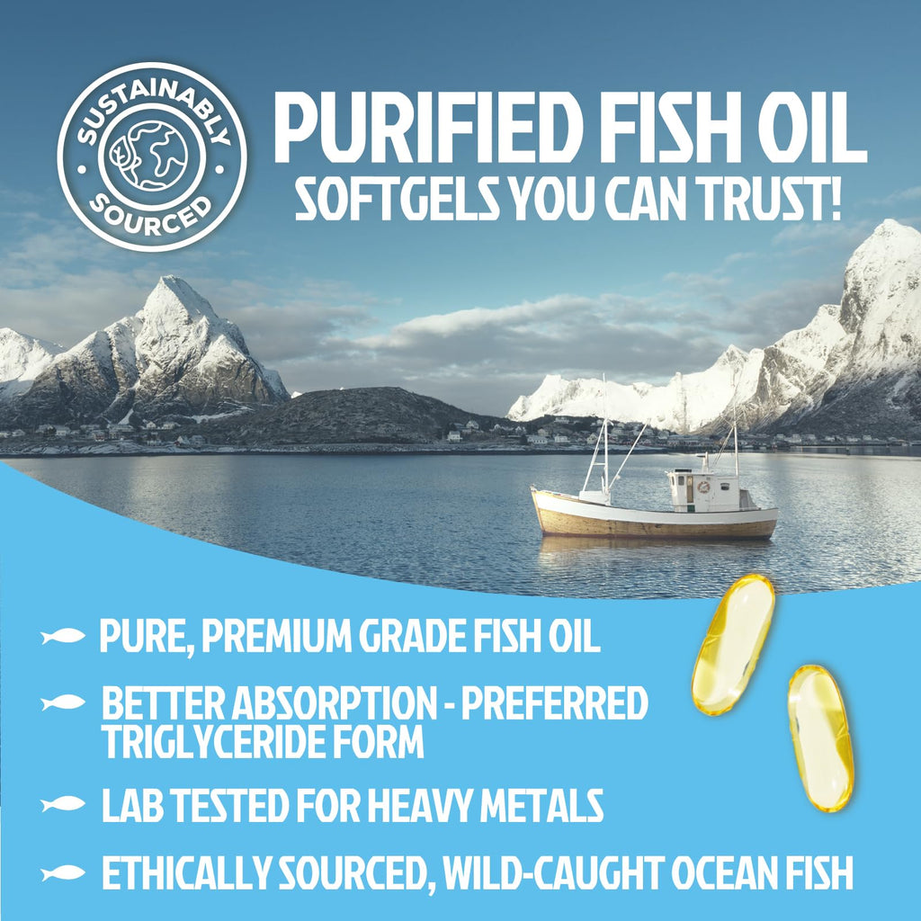 Omega 3 Fish Oil 2400mg Softgels T26173