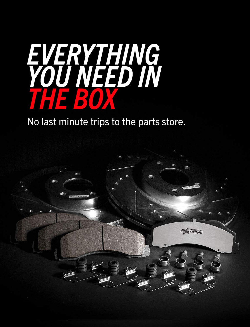 Brake Pad Rotor Kit Front Rear I719