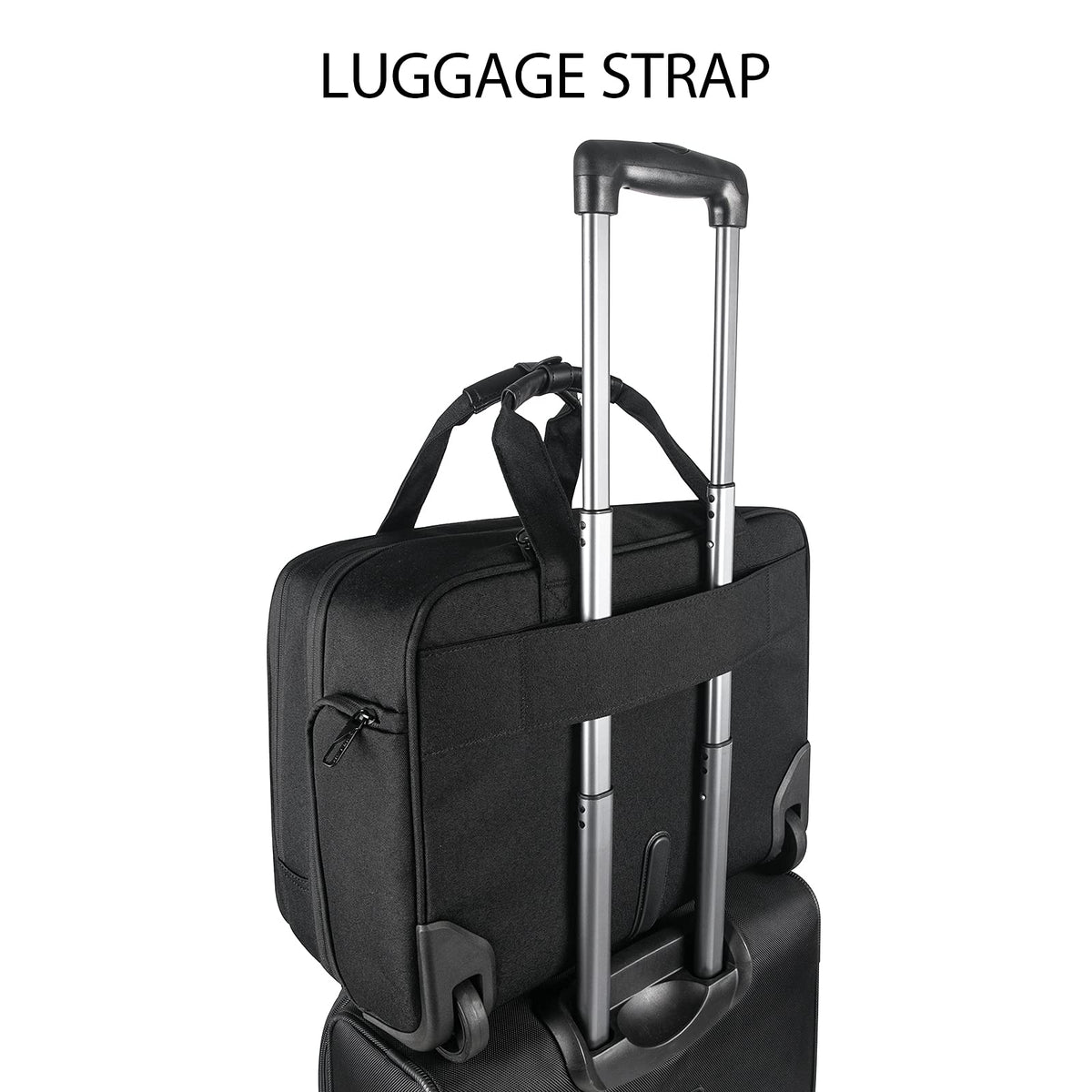 17.3 Inch Waterproof Black Rolling Laptop Bag O65623