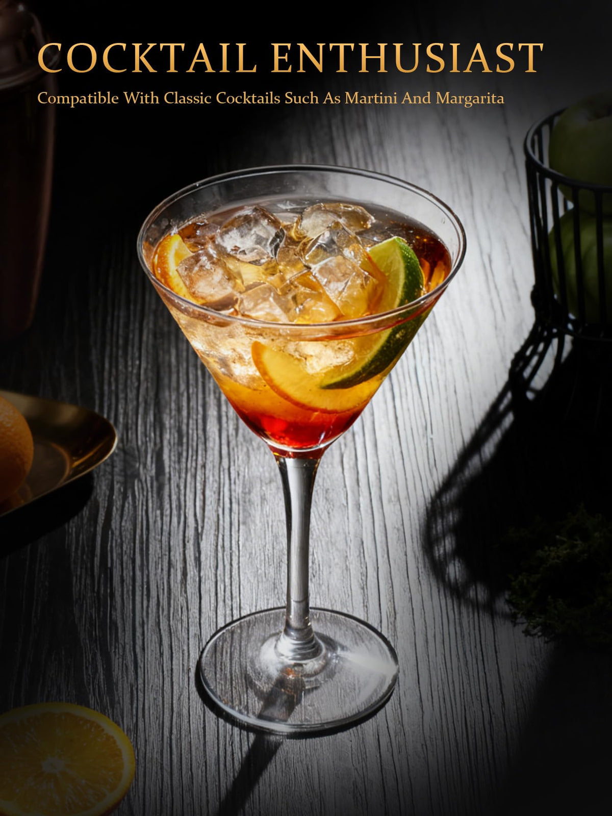 5 oz Crystal Cocktail Glasses Set of 6 S8708