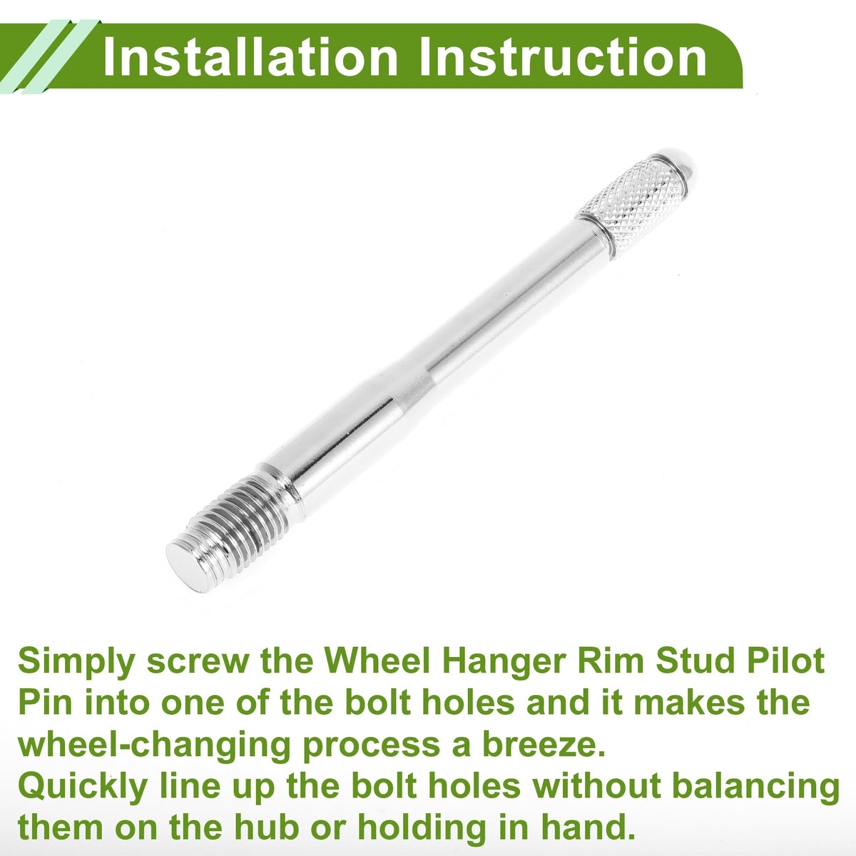 M12x1.5 120mm Stainless Steel Wheel Alignment Pin N5990