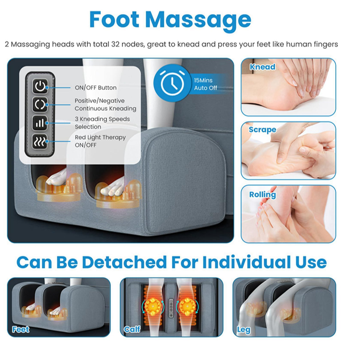 Full Body Electric Heating Vibration Massage Mat Cushion D13505