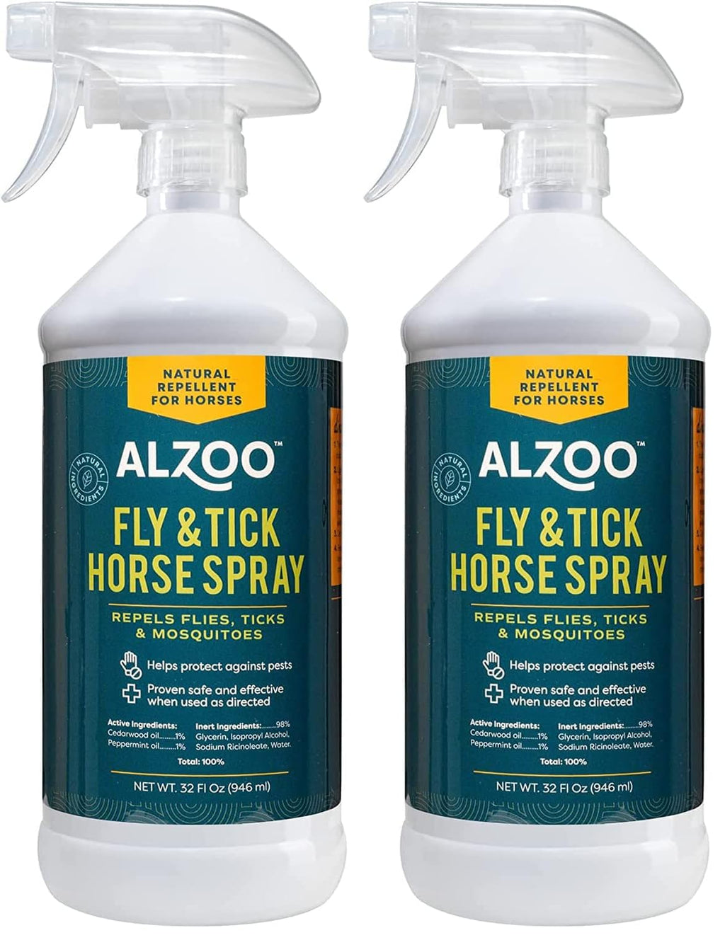 Plant-Based Fly and Tick Horse Spray 32 Fl. Oz. (Pack of 2) E3295