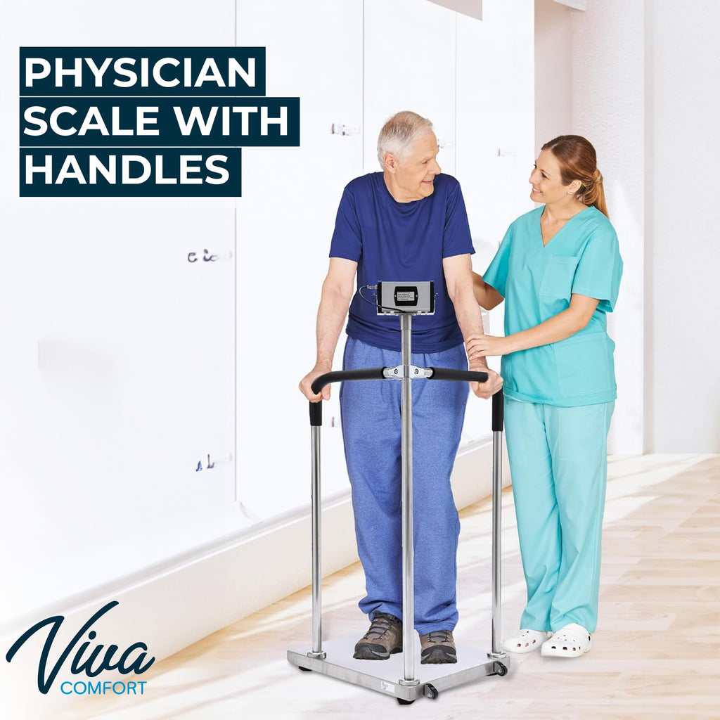 Medical Grade Digital Scale with Handles 660 lb Weight Capacity O539