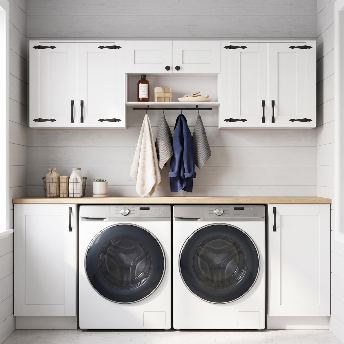 Wall Mounted Laundry Room Cabinet Set B43010