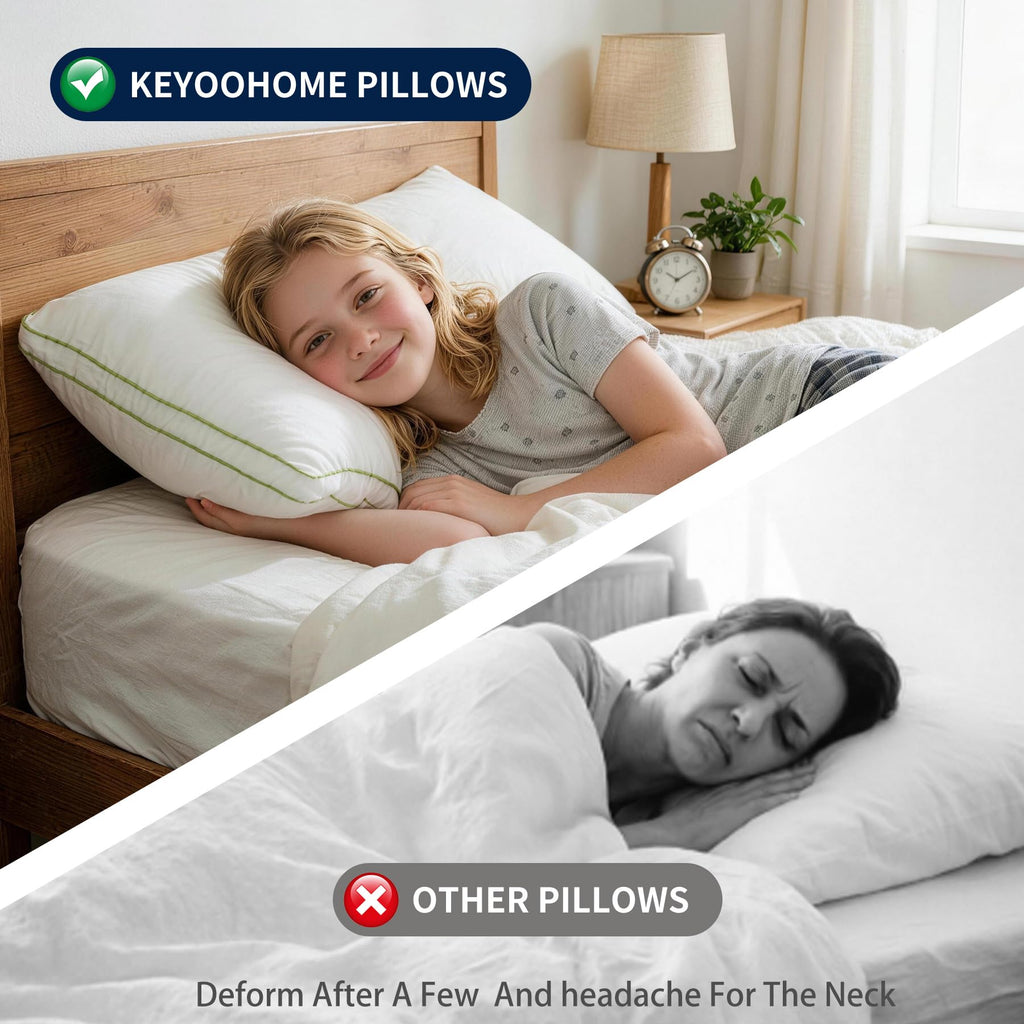 King Size Down Alternative Bed Pillows Set of 2 M16651
