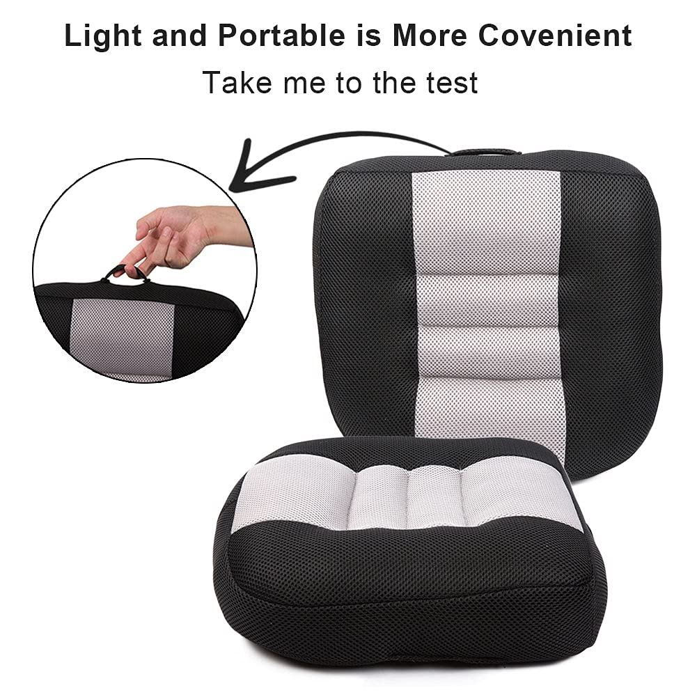 Black Breathable Mesh Car Booster Seat Cushion X58947