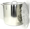 60 QT Stainless Steel Stock Pot Steamer D462605