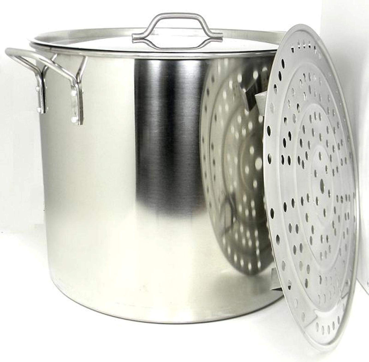 60 QT Stainless Steel Stock Pot Steamer D462605