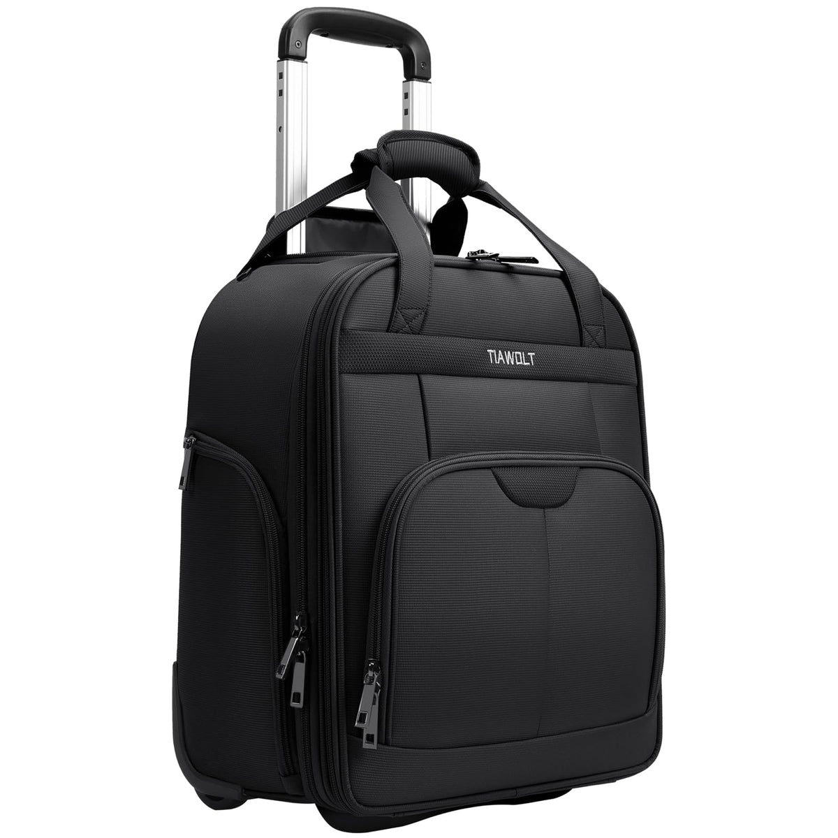 16-Inch Underseat Carry on Luggage with Wheels Black F14407