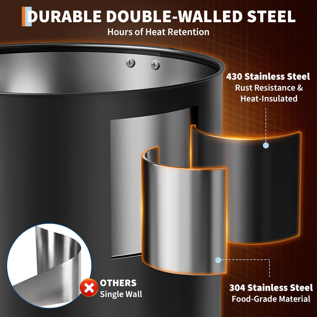 12 L Double Wall Stainless Steel Coffee Urn F123