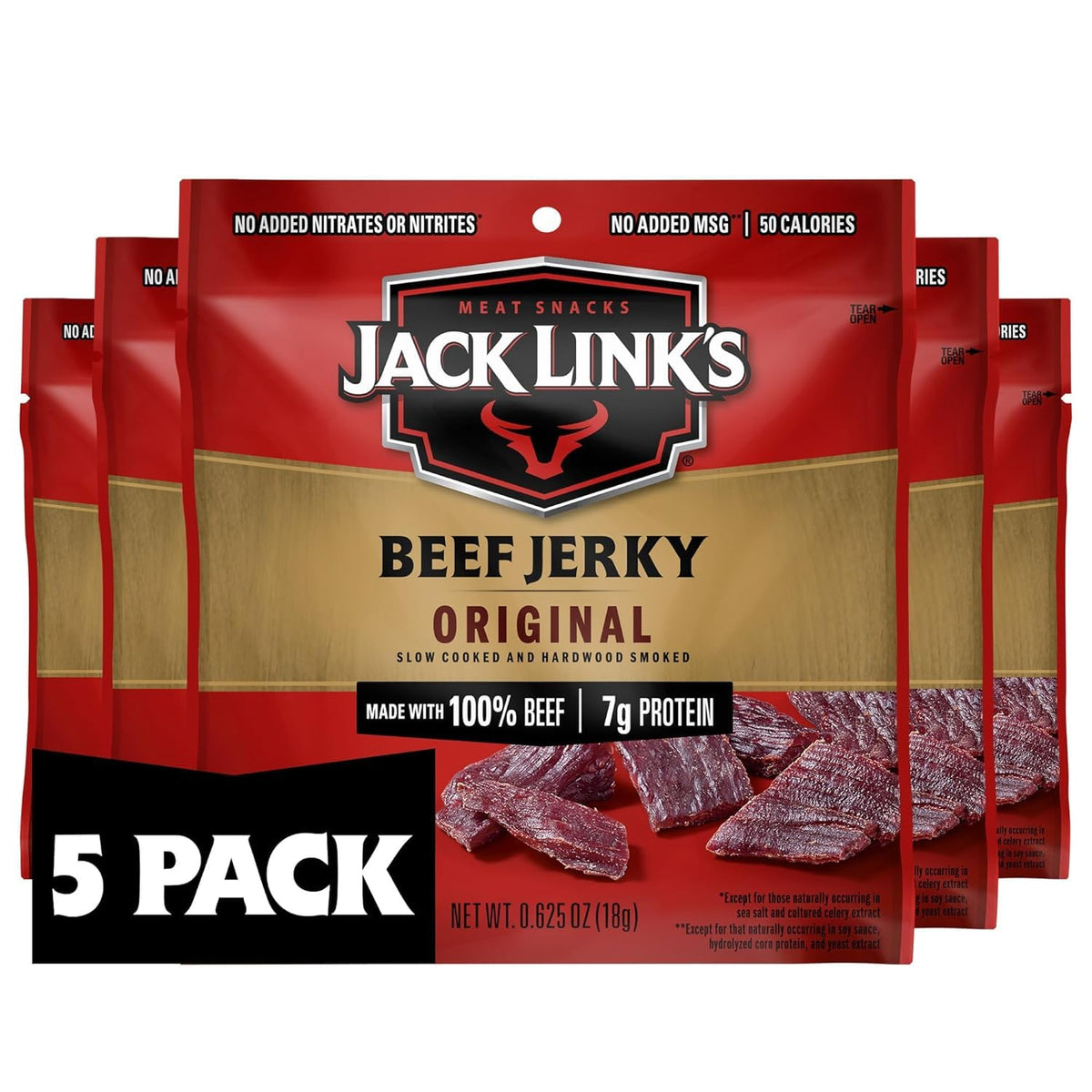 Original Beef Jerky Multipack 5 Pack 0.625 oz G845