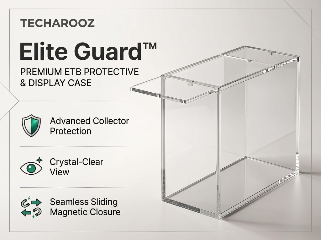 Crystal Clear 8mm 5mm Acrylic Stackable Display Case with Magnetic Lid O25200