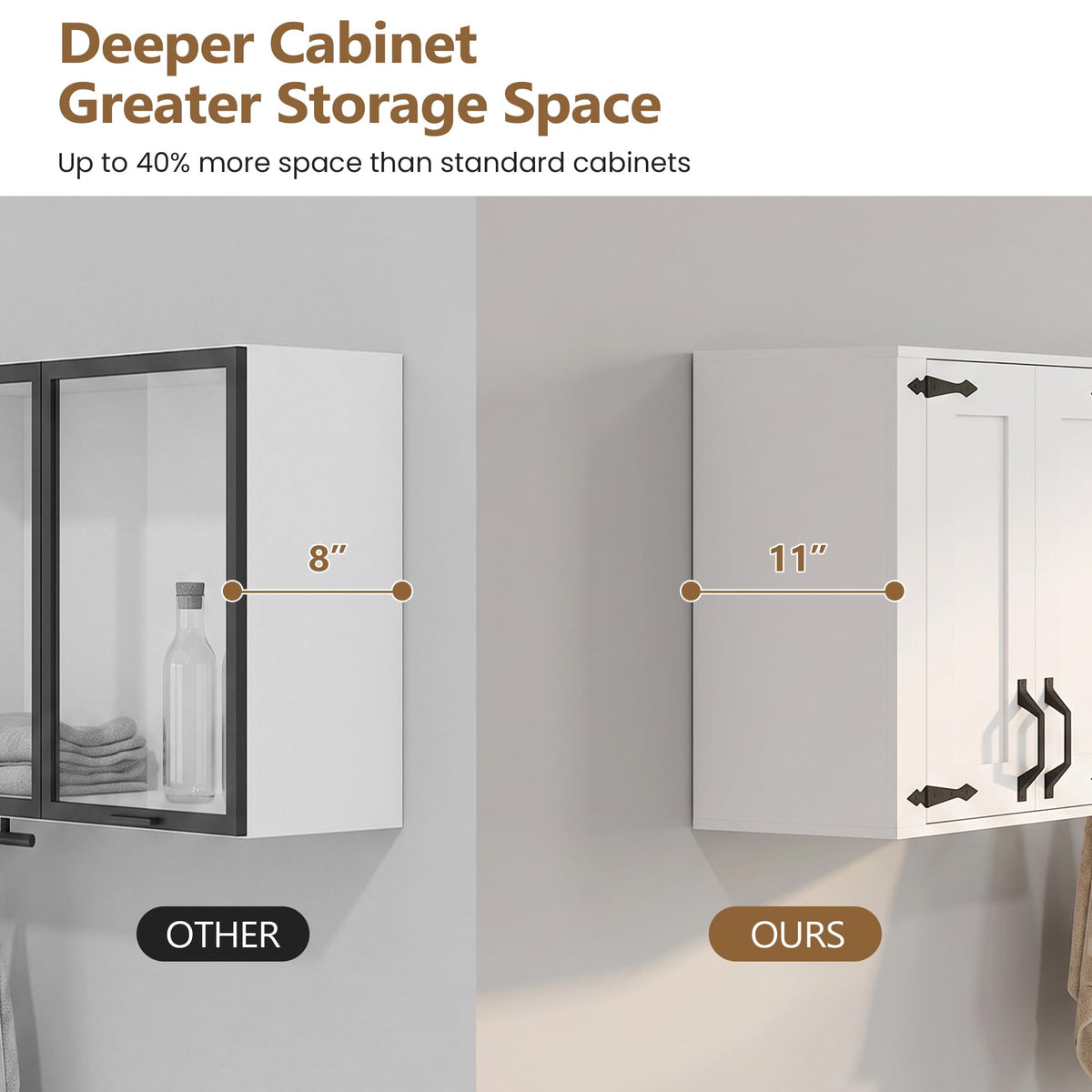 Wall Mounted Laundry Room Cabinet Set B43010