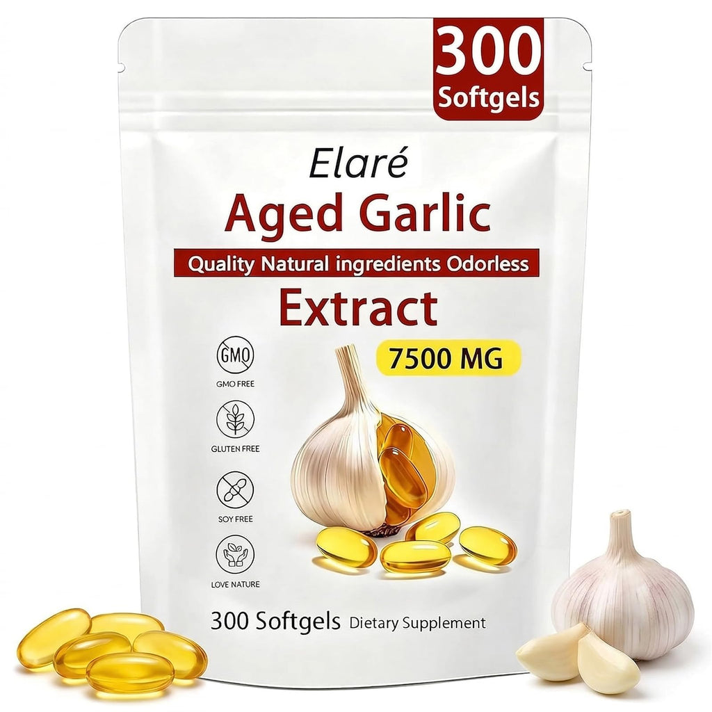 Odorless Organic Garlic Extract Capsules 300 Softgels Z7489