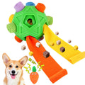 Interactive Puzzle Dog Toys Slow Feeder with Squeaky Carrot Toy X334