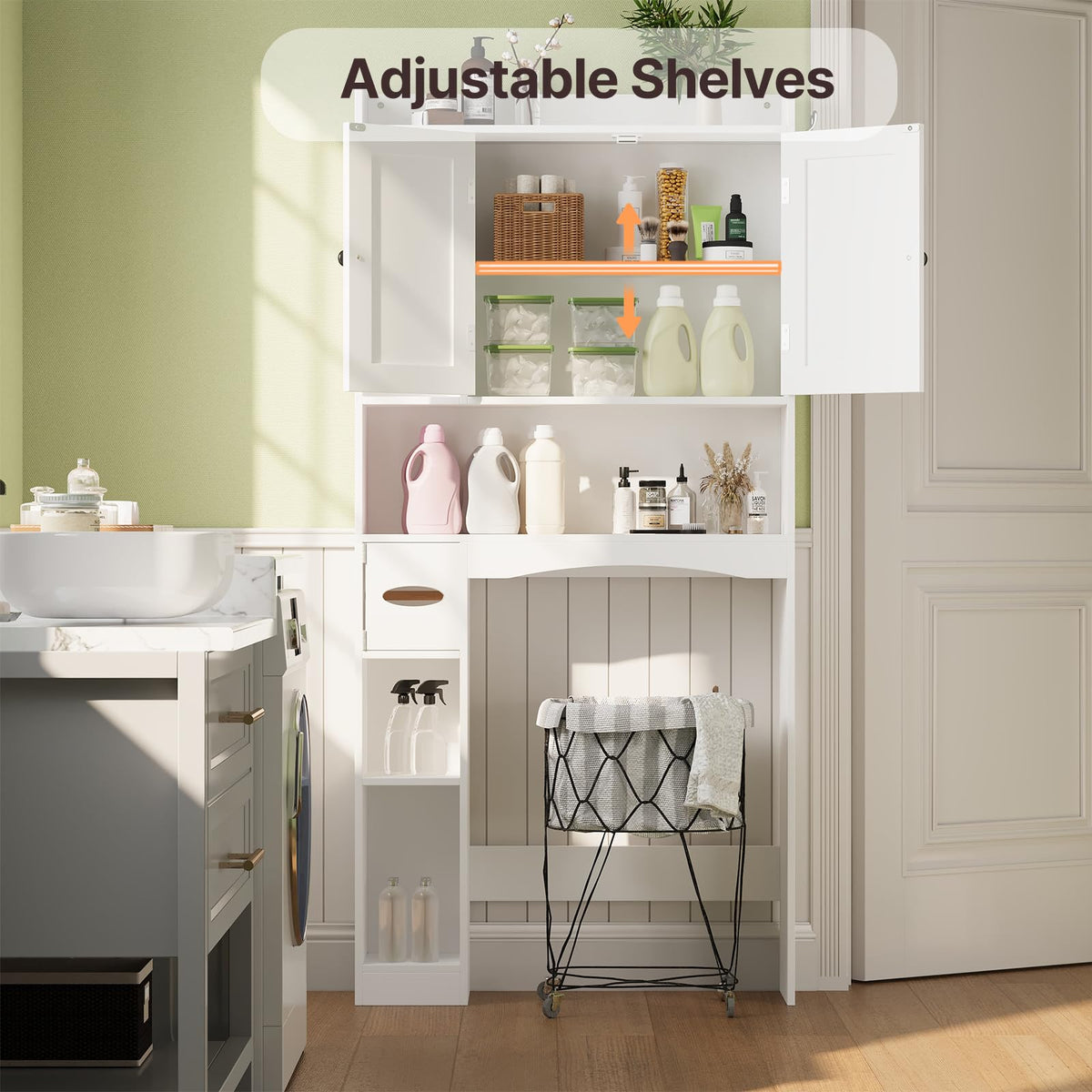 Over The Toilet Storage Cabinet T9911