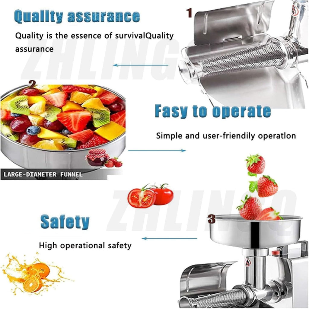 450W Electric Sauce Maker with Funnel & Trough R494