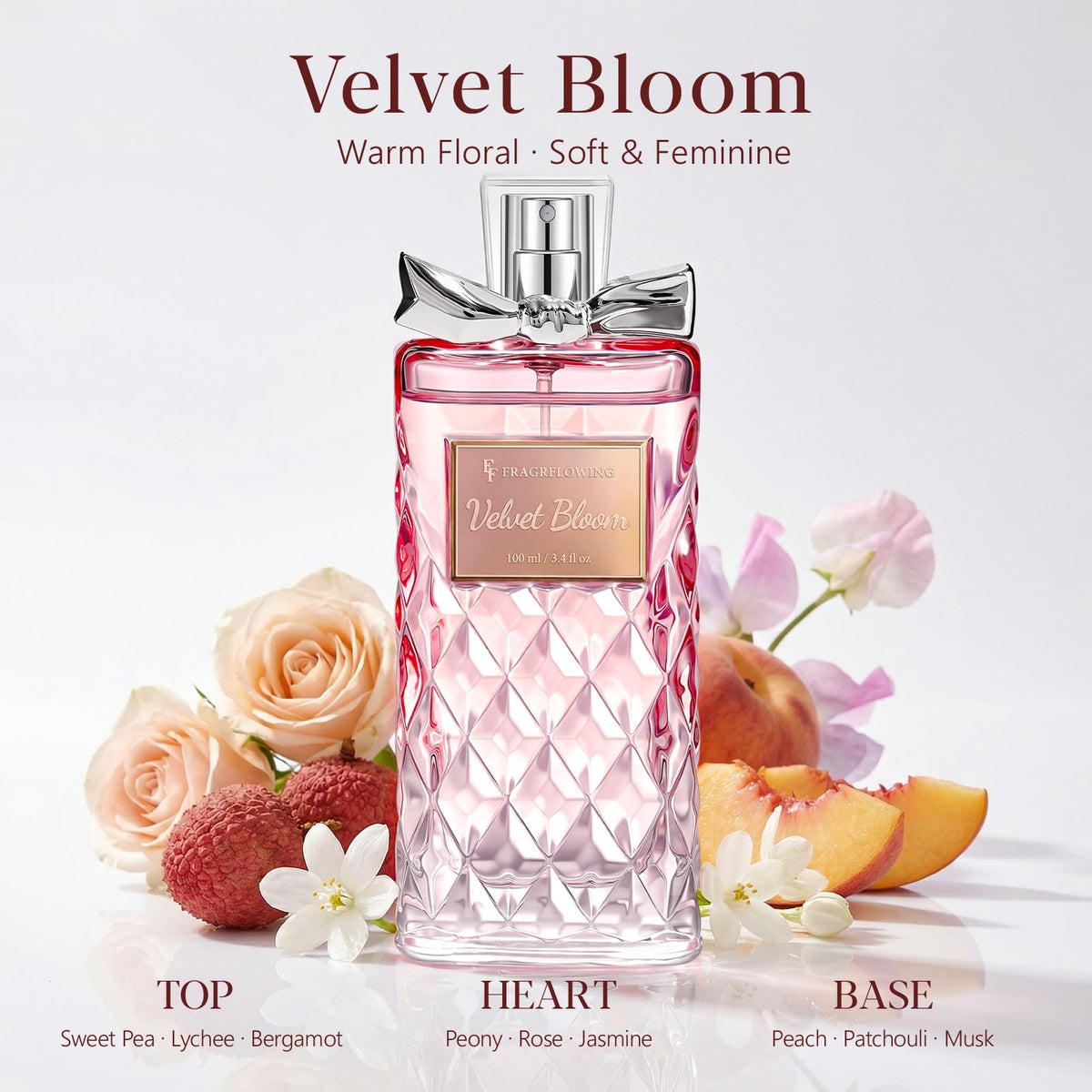 Alcohol-Free Long-Lasting Floral Perfume 3.4 fl oz D26198