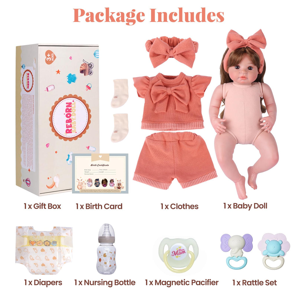 20 Inch Realistic Baby Doll K4325