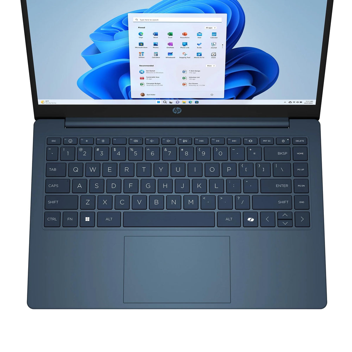 14" HD Laptop, Intel Celeron N150, 4GB RAM, 128GB Storage, Blue I816072