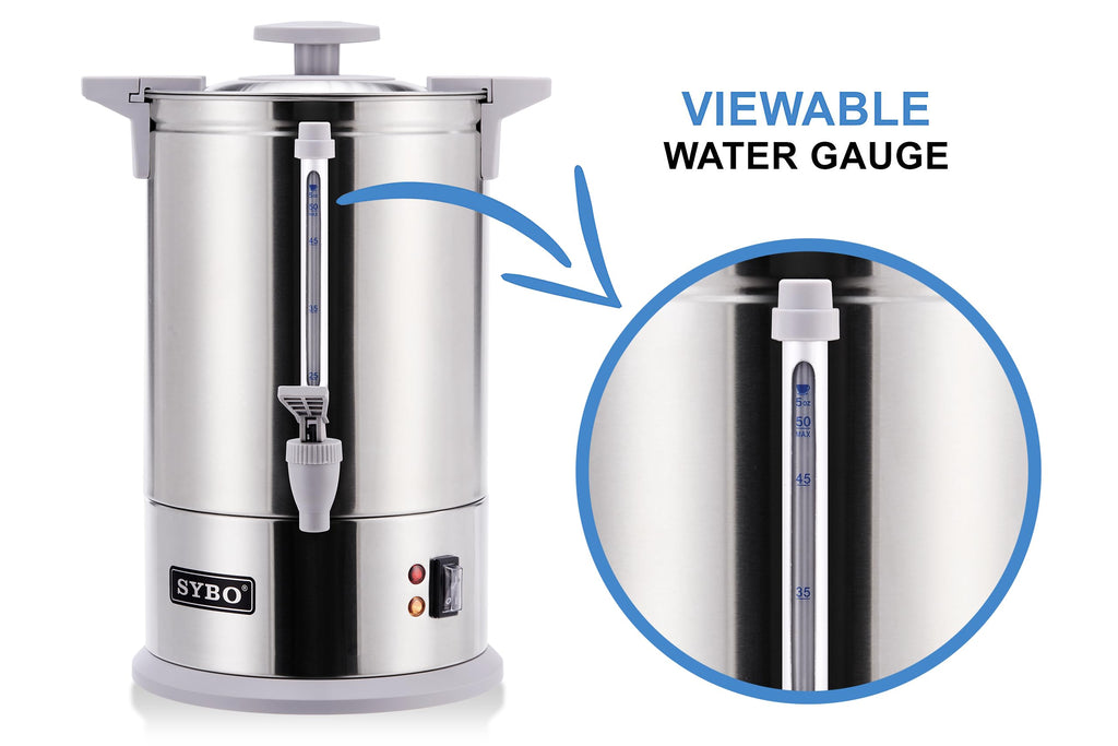 Stainless Steel Percolate Coffee Maker Hot Water Urn 50-Cup 8 L R968232