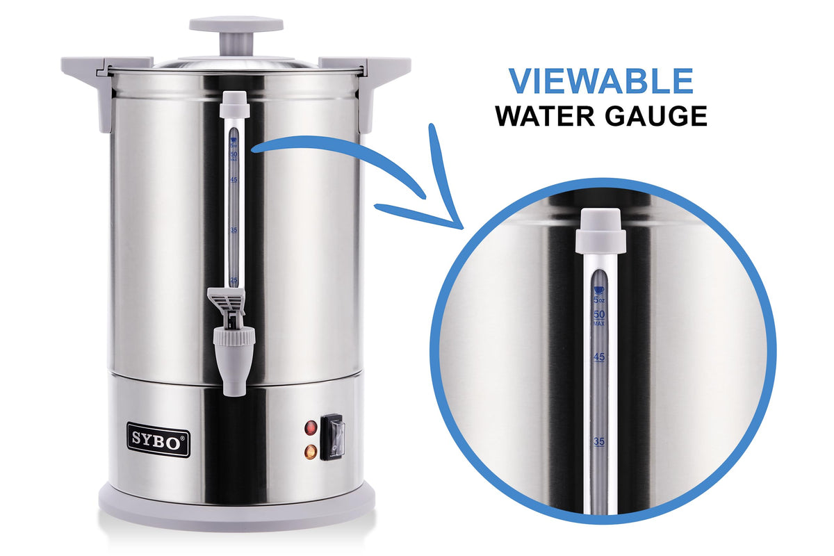 Stainless Steel Percolate Coffee Maker Hot Water Urn 50-Cup 8 L R968232