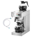 12-Cup Commercial Drip Coffee Maker with 2 Glass Carafes and 2 Warmers A4797