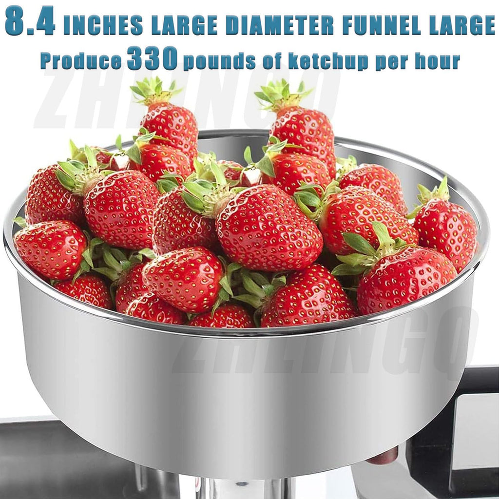 450W Electric Sauce Maker with Funnel & Trough R494