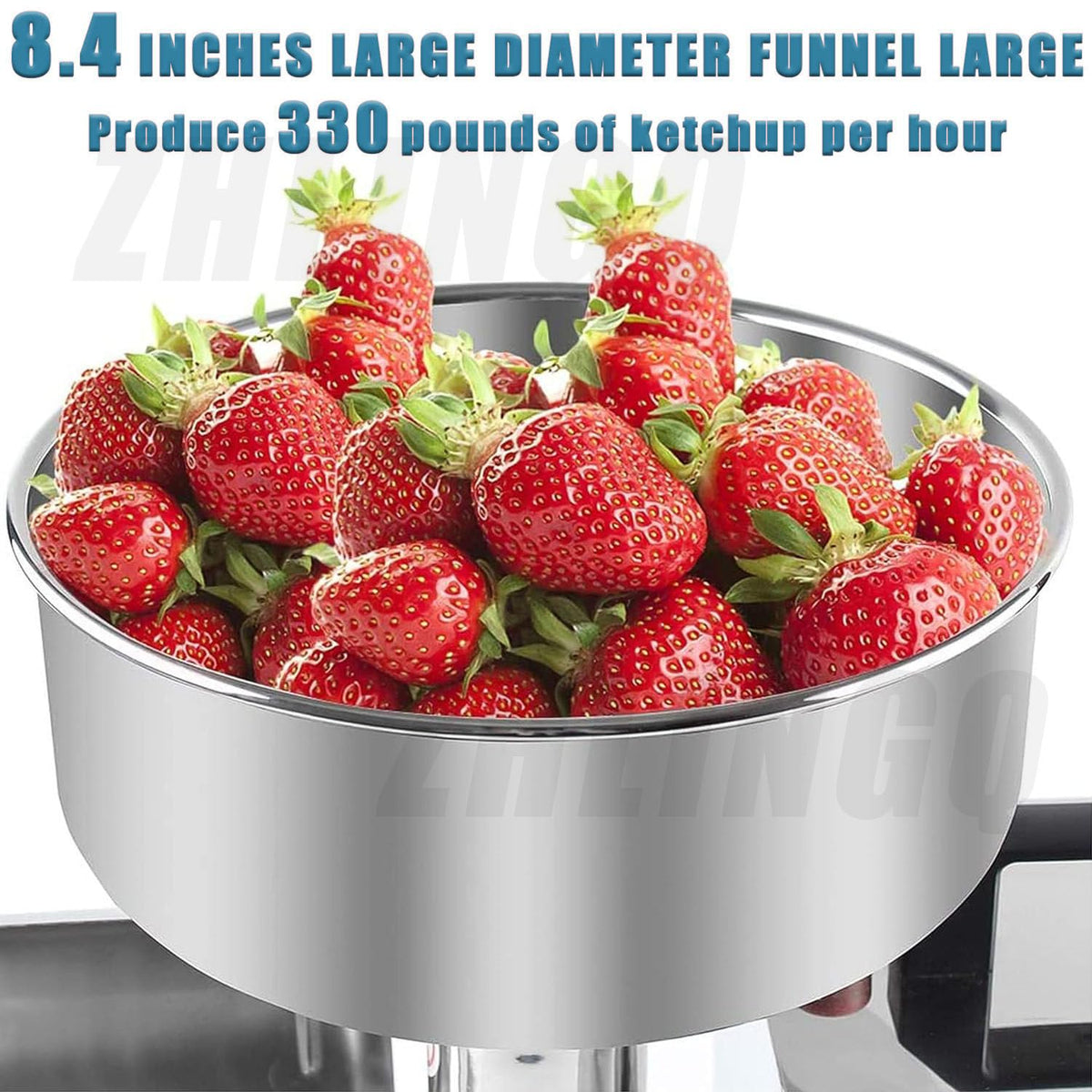450W Electric Sauce Maker with Funnel & Trough R494