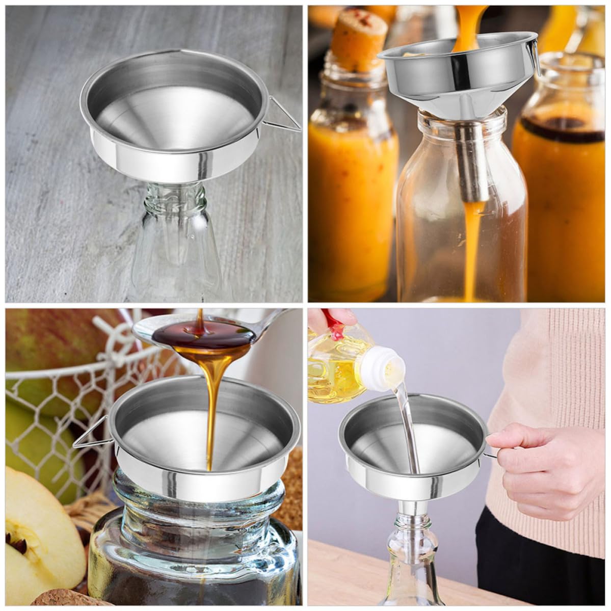 Stainless Steel Funnel Set V735