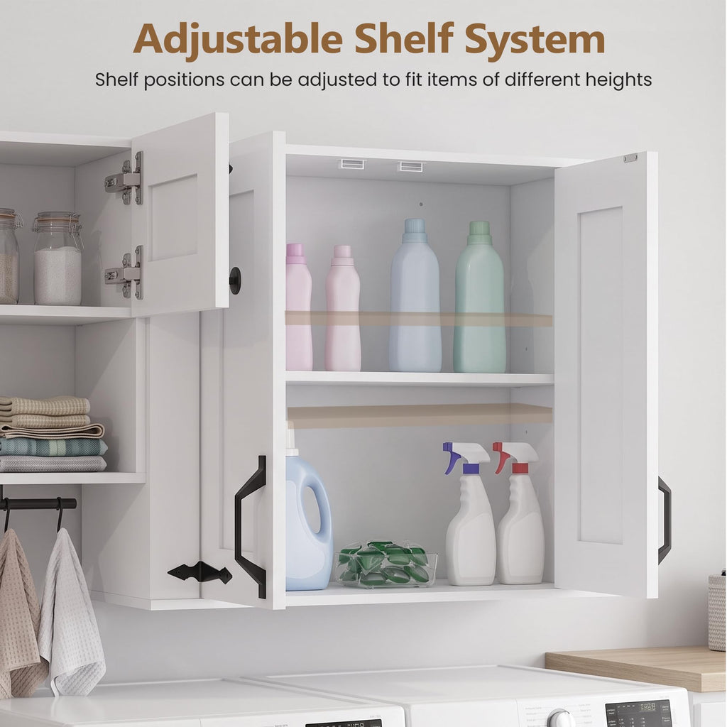 Wall Mounted Laundry Room Cabinet Set B43010