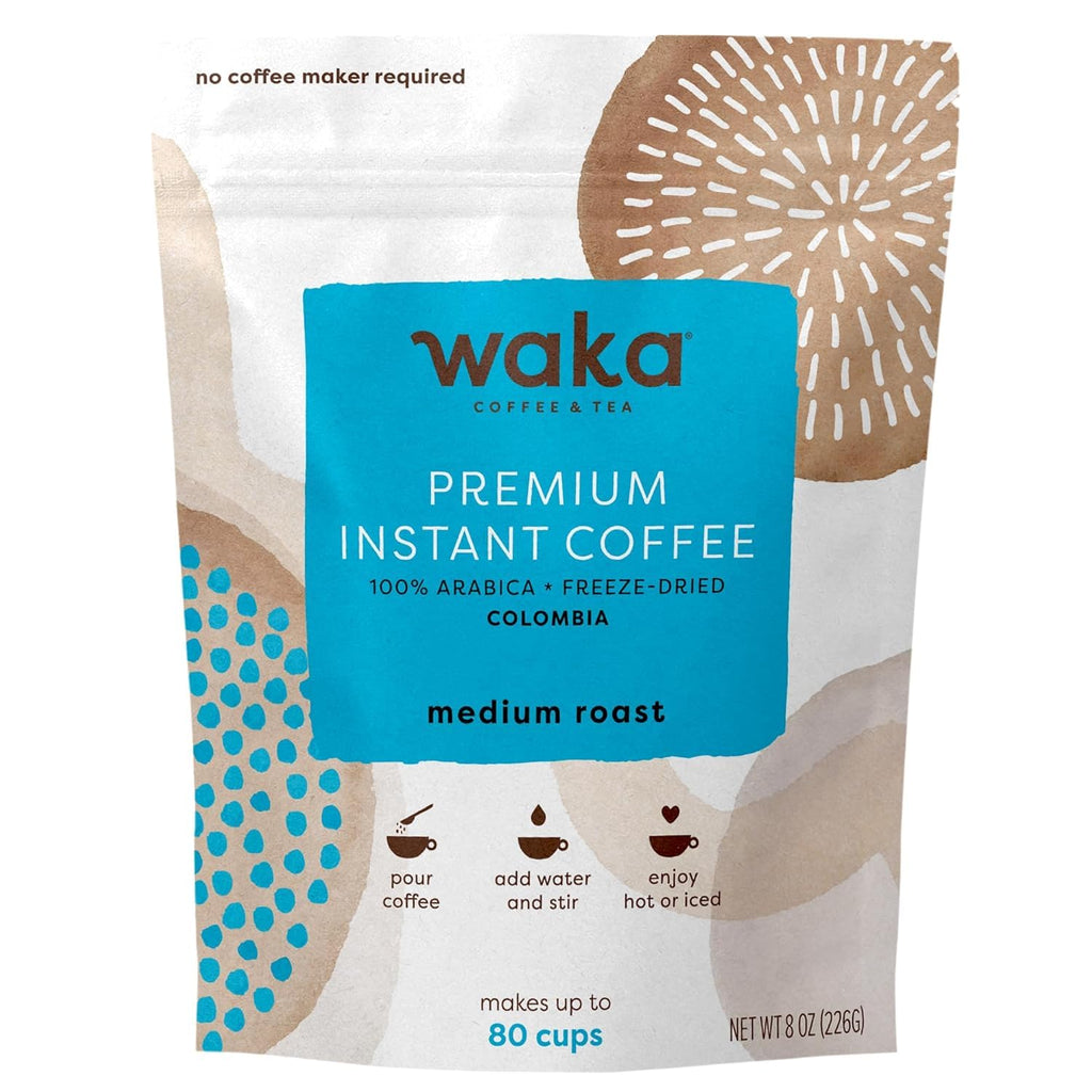 Instant Coffee, Colombian Medium Roast, 80 Cups, 8 oz Bag W133135