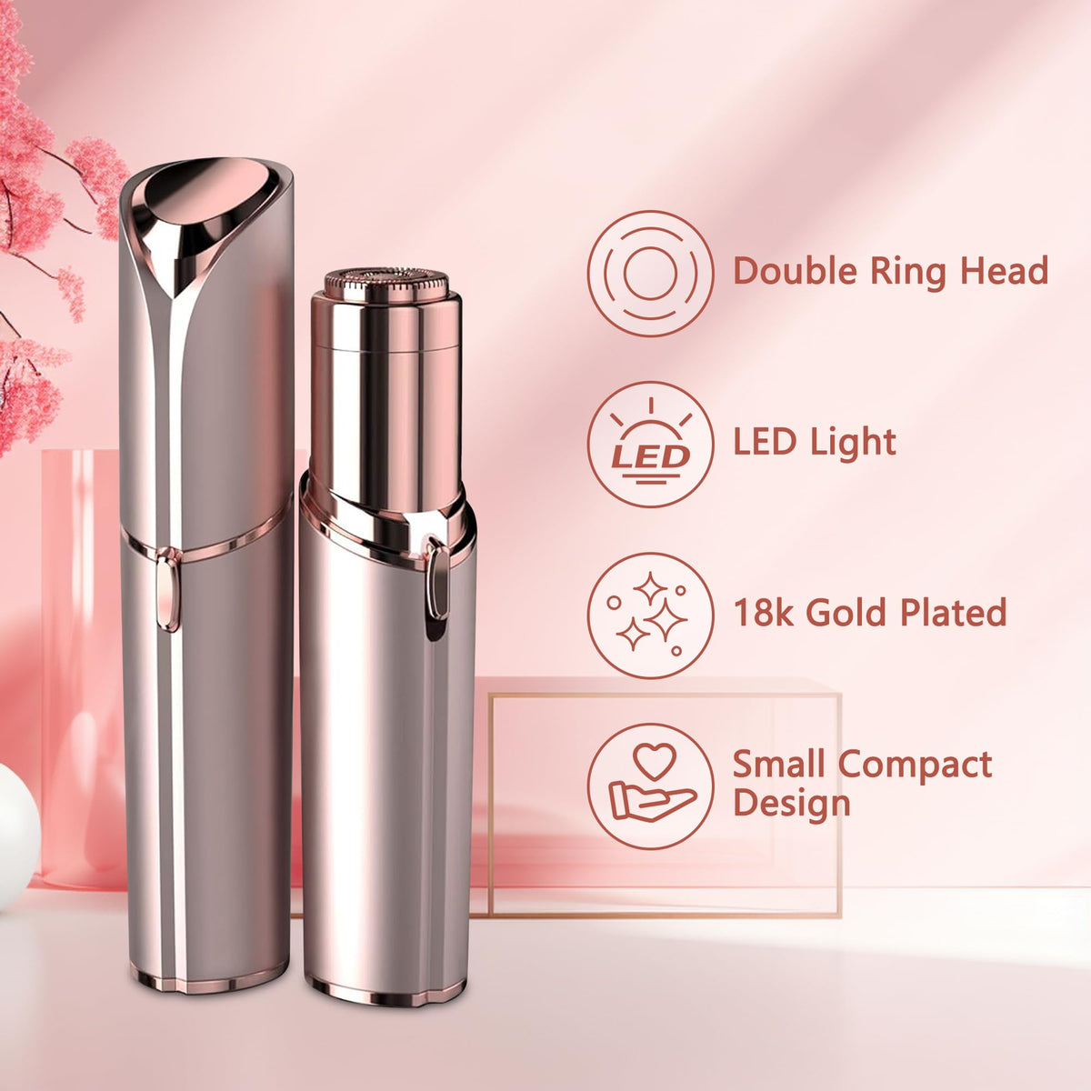 Electric Facial Hair Remover with Light J54321