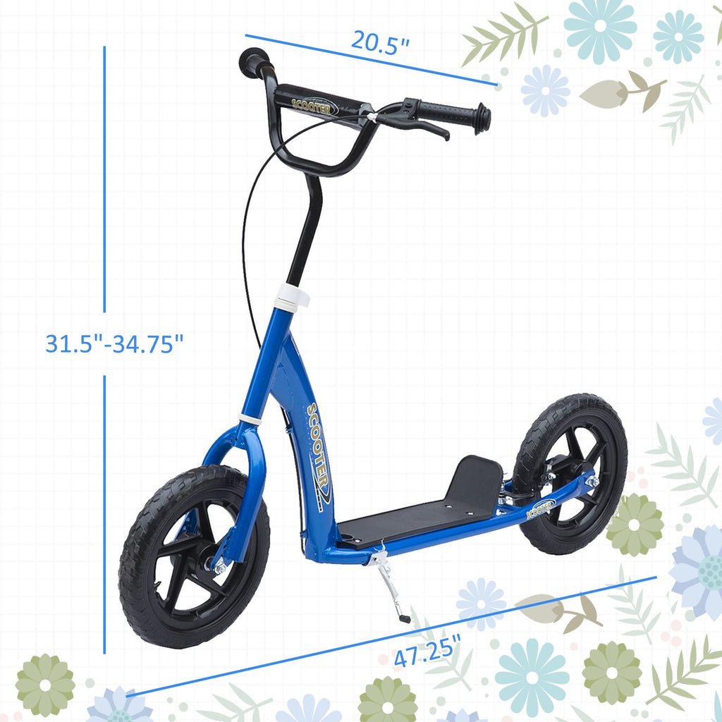 Kick Scooter for Kids 5-12 Years Old 12" EVA Tyres L734357