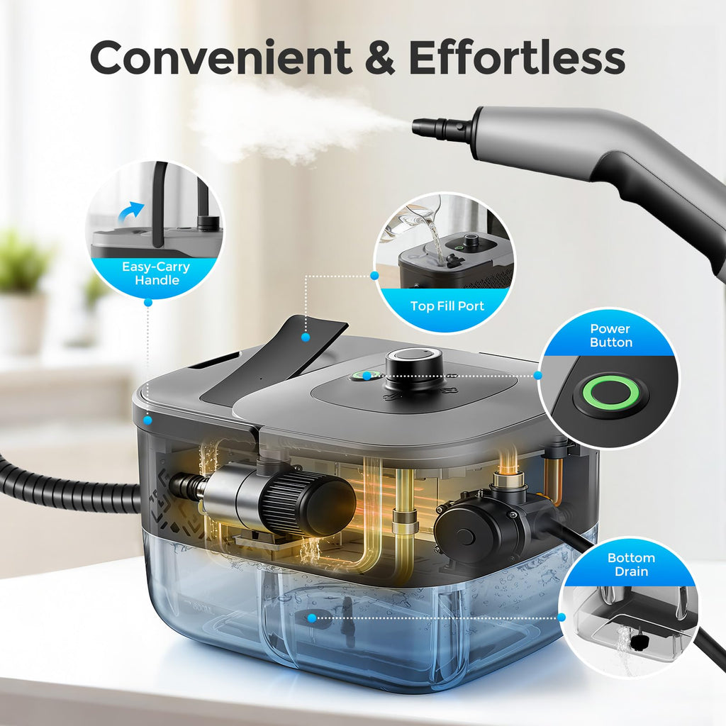 Portable 1800W Handheld Steam Cleaner V624652