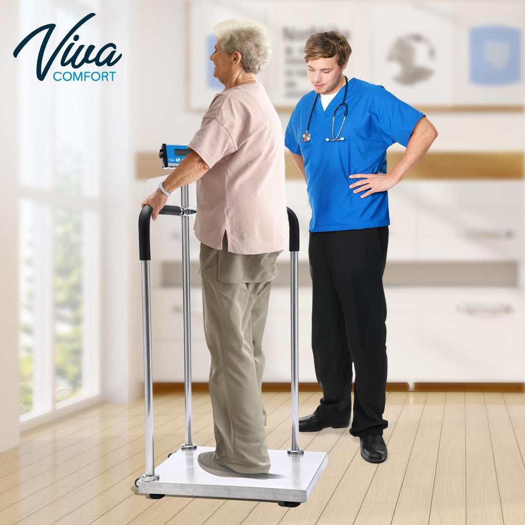 Medical Grade Digital Scale with Handles 660 lb Weight Capacity O539
