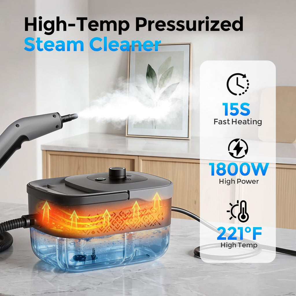 Portable 1800W Handheld Steam Cleaner V624652