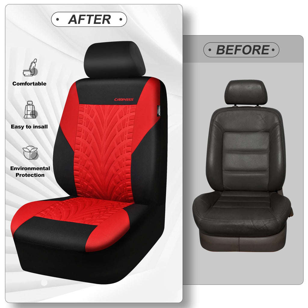 Car Seat Covers Full Sets Black Red L62570