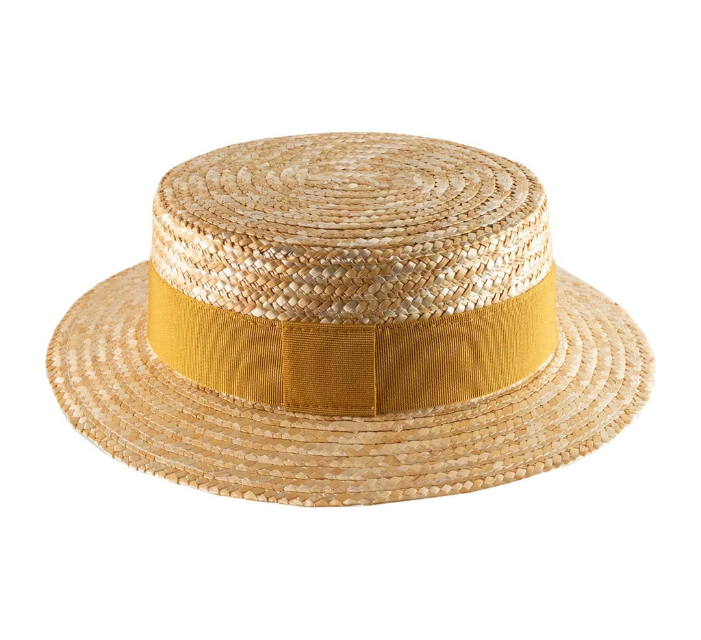 Straw Boater Hat F6957