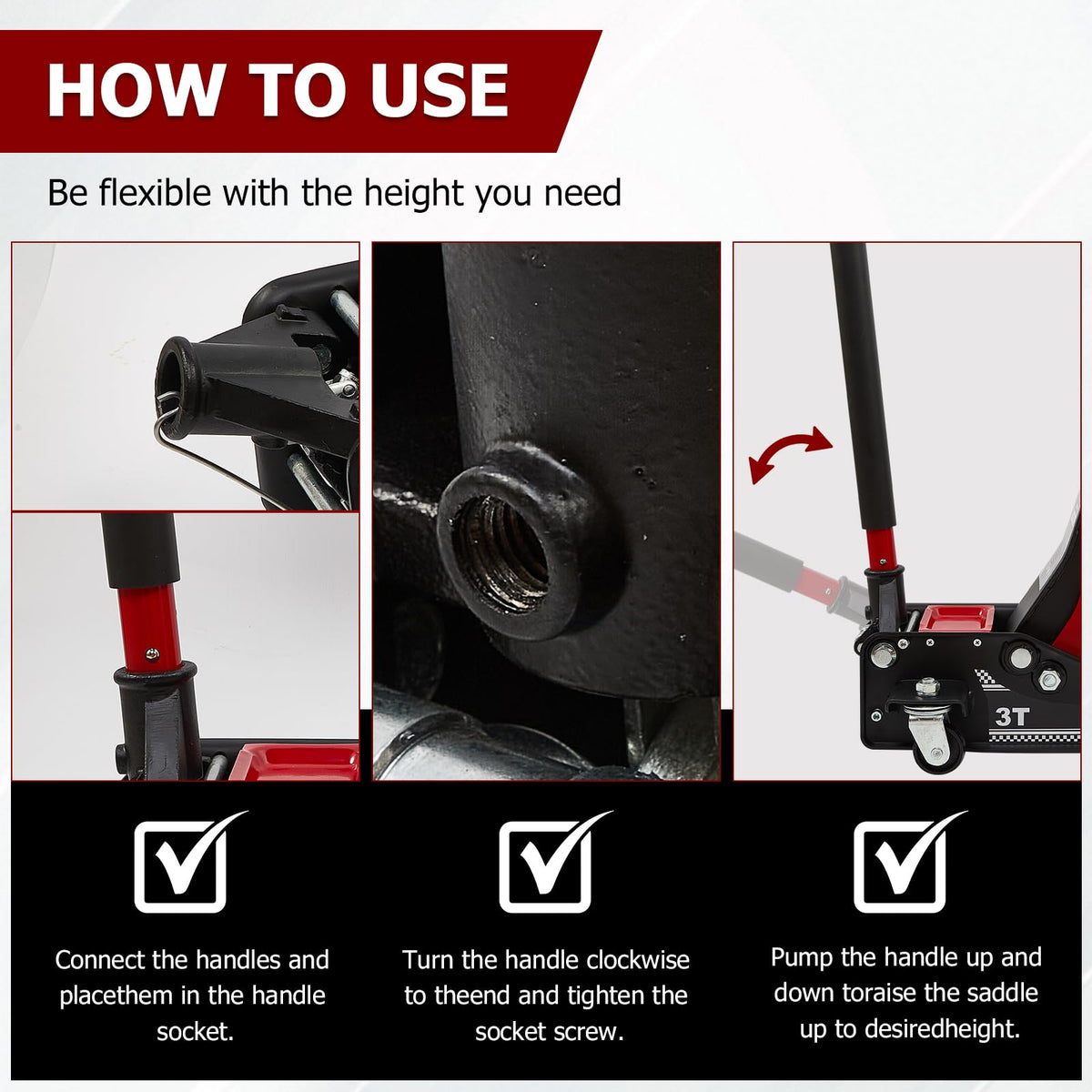 3 Ton Low Profile Steel Floor Jack K247