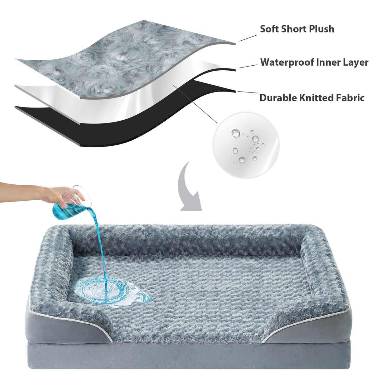 Washable Orthopedic Dog Bed L206383