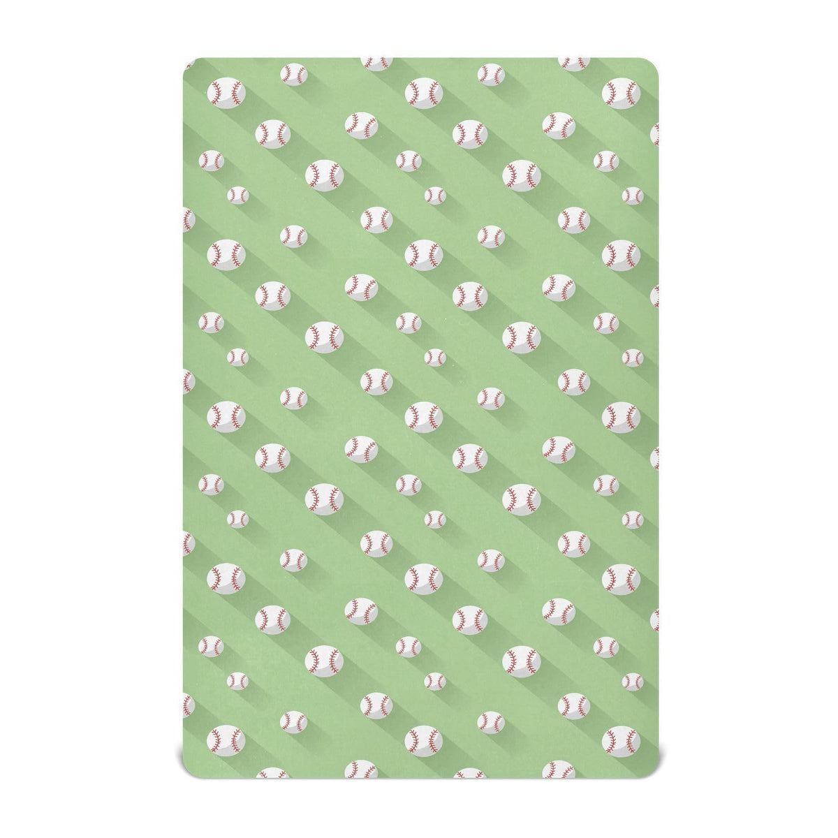Baseball 3D Print Crib Sheet 52" x 28" N49567