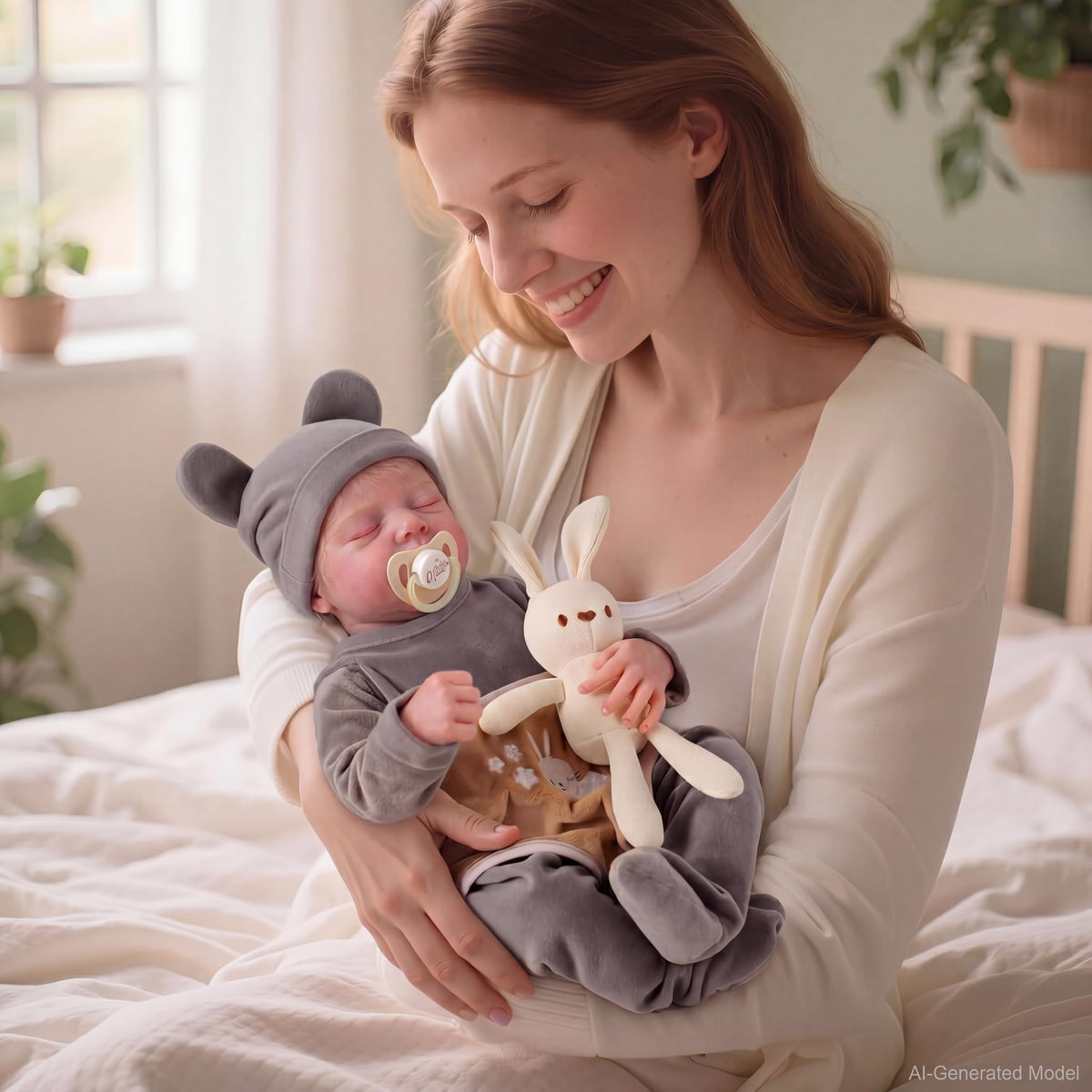 20 Inch Realistic Newborn Baby Doll with Poseable Body M4691