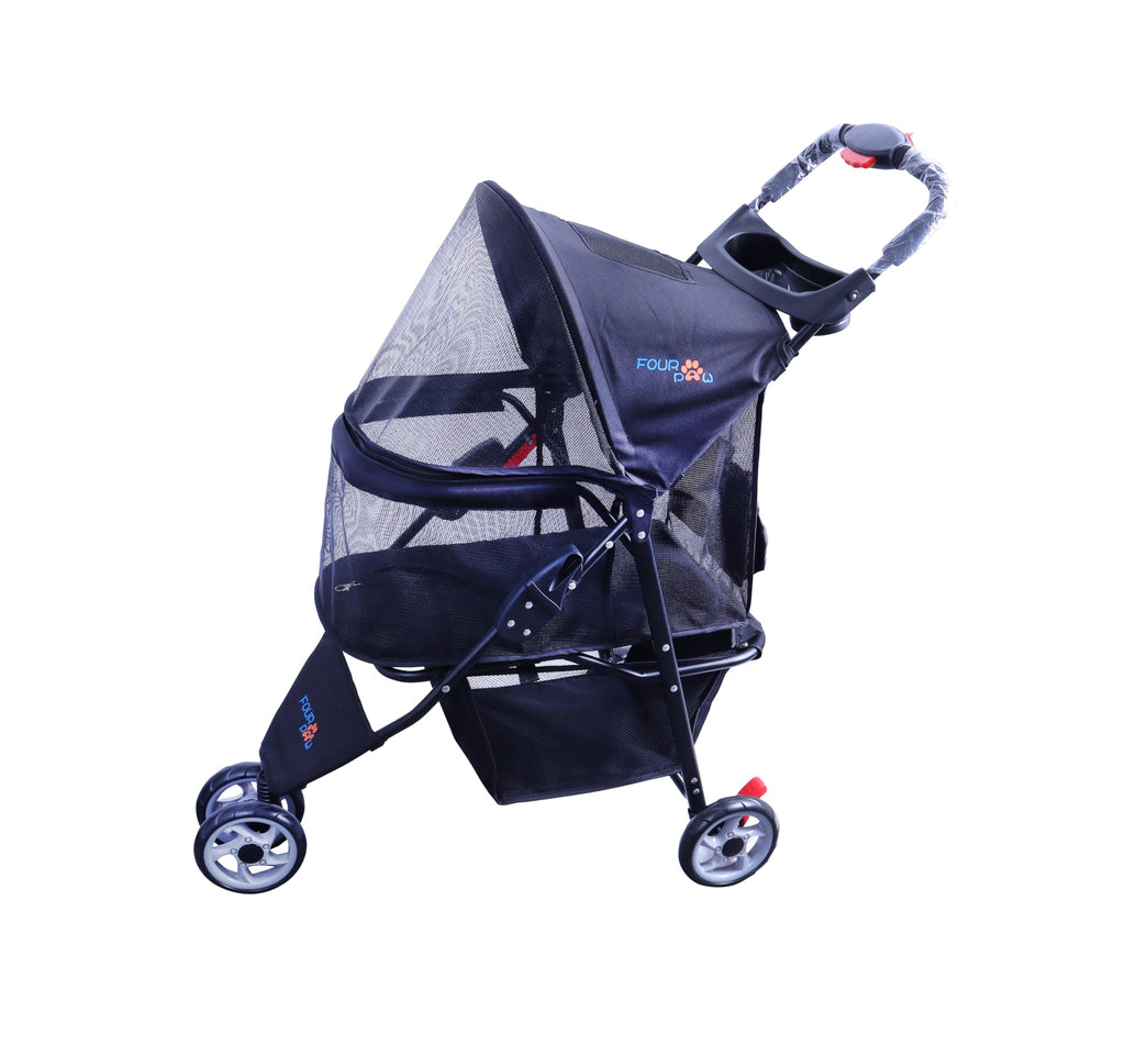 3 Wheels Pet Stroller with Storage Basket J23011